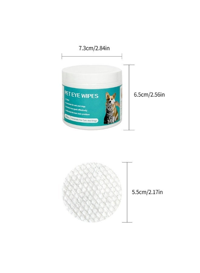 مناديل مبللة للعينين للكلاب والقطط، تزيل بقع الدموع والأوساخ والإفرازات - 100 قطعة - Image 2